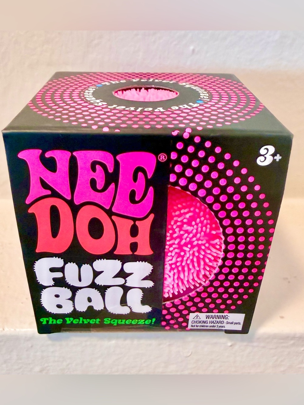 NEW! AUTHENTIC Schylling Needoh NEE DOH FUZZ BALL - Pink!